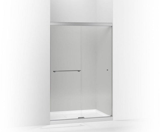 KOHLER Revel® 47-5/8 in. Sliding Bath Door with 1/4 in. Crystal Clear Glass in Bright Polished Silver