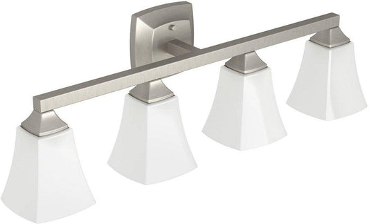 Moen Voss™ 31" 4 Light Bathroom Vanity Light in Brushed Nickel