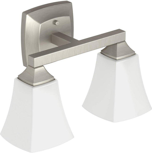 Moen Voss™ 14" 2 Light Bathroom Vanity Light in Brushed Nickel