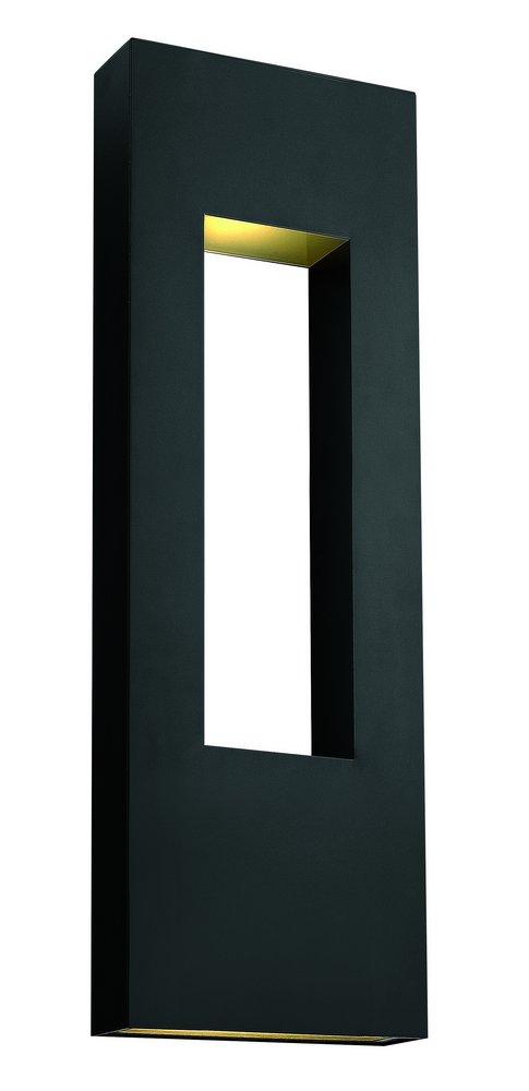 Hinkley Atlantis 22.5W 1-Light 36 in. Outdoor Wall Sconce in Satin Black