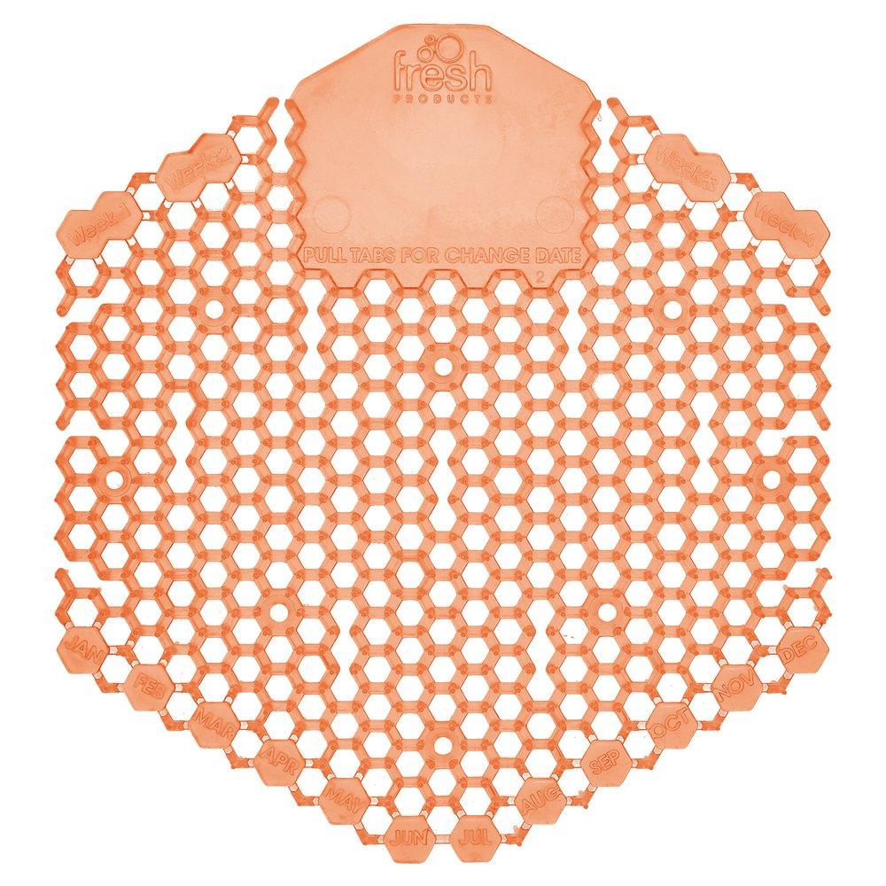 Fresh Products Wave 3D 30-Day Urinal Screen in Mango (Box of 10)