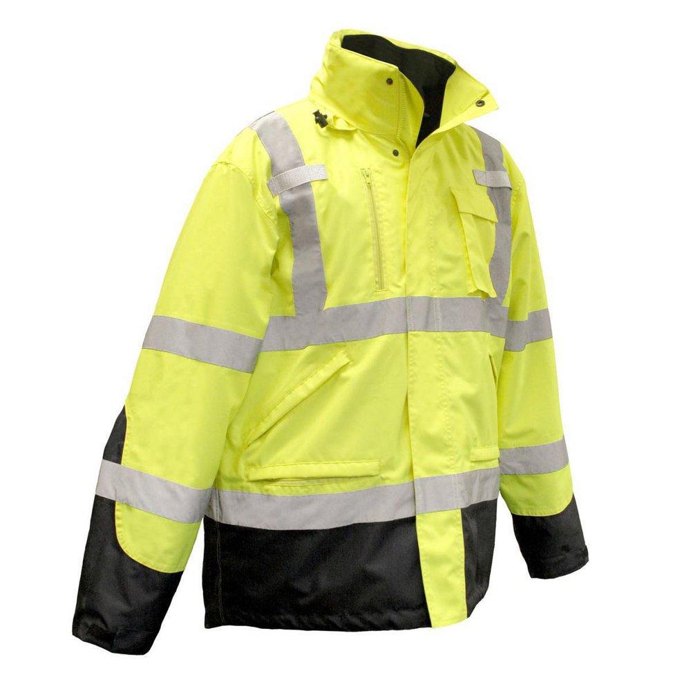 Radians Radwear™ M Size Polyester and Oxford Polyester Waterproof Parka in Hi-Viz Green