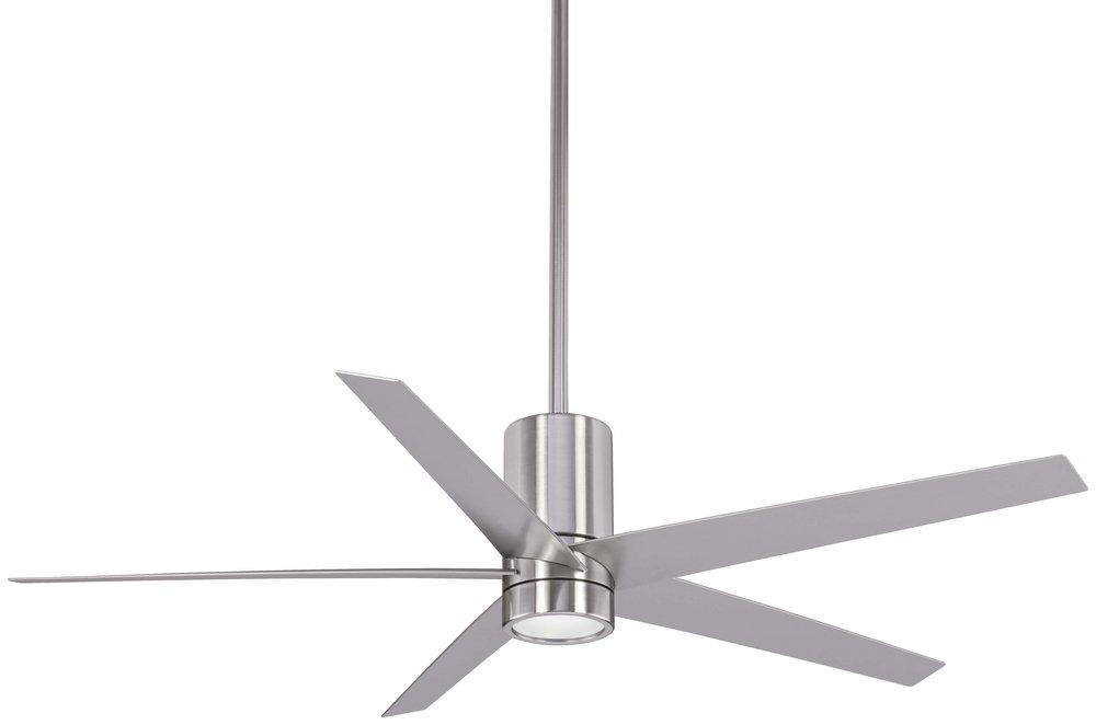 Minka Aire Symbio 56 in. 5-Blade Indoor Ceiling Fan in Brushed Nickel