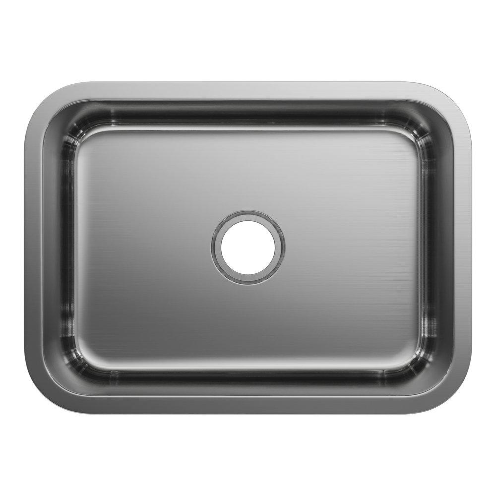 PROFLO® Plomosa 23-3/8 in. Undermount Stainless Steel Single Bowl Kitchen Sink
