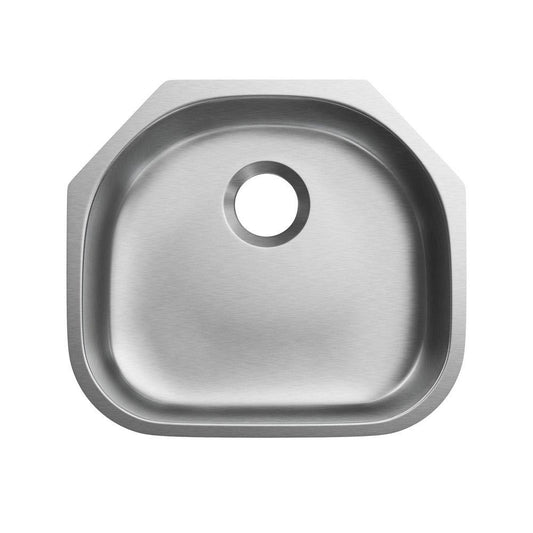 PROFLO® Plomosa 23-3/16 in. Undermount Stainless Steel Single Bowl Kitchen Sink