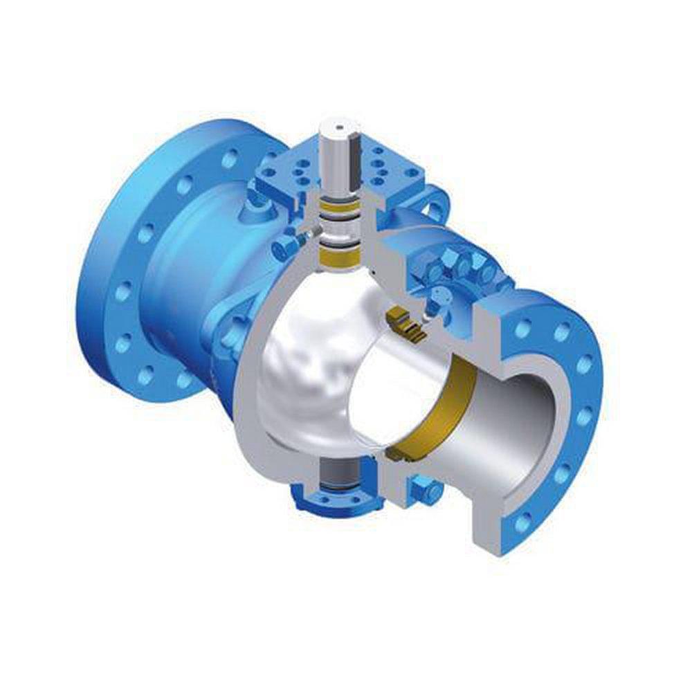 WKM Model 370D 10 in. Carbon Steel Flanged 600# Ball Valve