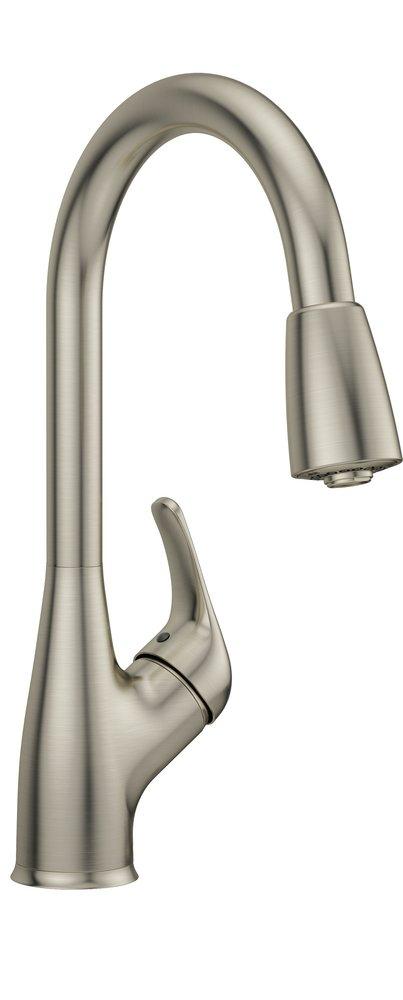 PROFLO® Tecopa Single Handle Pull Down Kitchen Faucet in Brushed Nickel