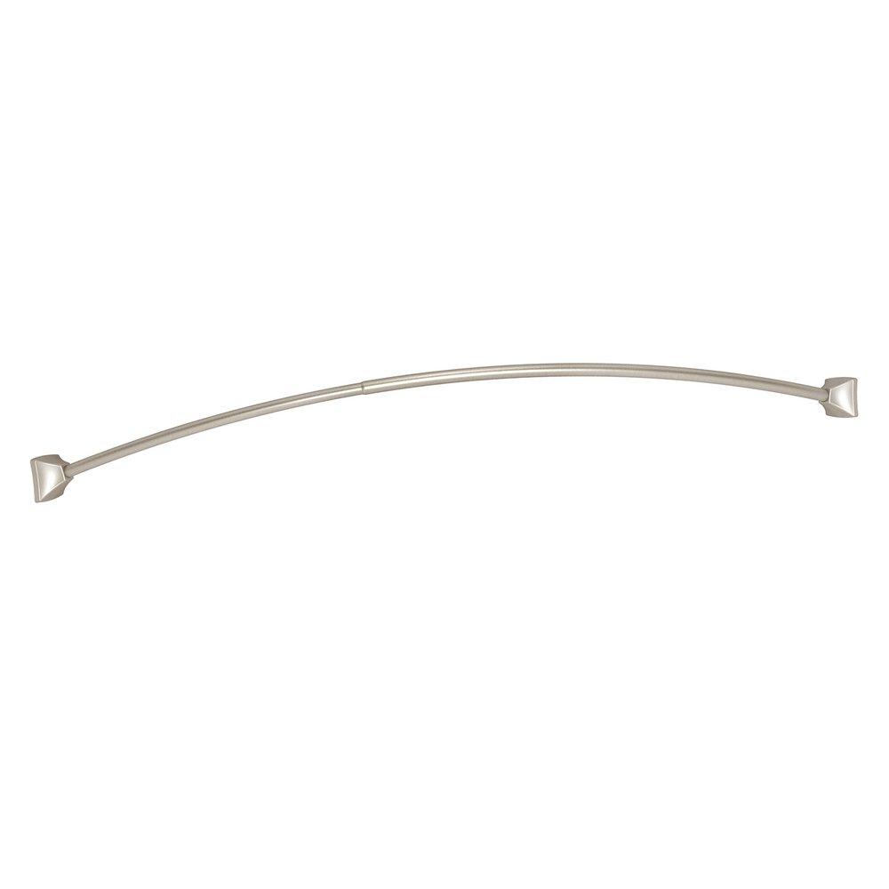 Adjustable Curved Shower Rod in Brushed Nickel