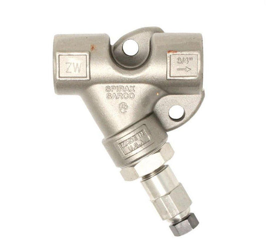 1/2" NPT Strainer Connector, Stainless Steel, with Blowdown