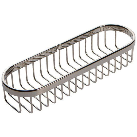 Ginger Splashables 10-83/100 in. Deep Toiletry Basket in Polished Nickel