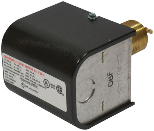 McDonnell & Miller Series FS4-3 7.4A 120V Brass and Stainless Steel Switch