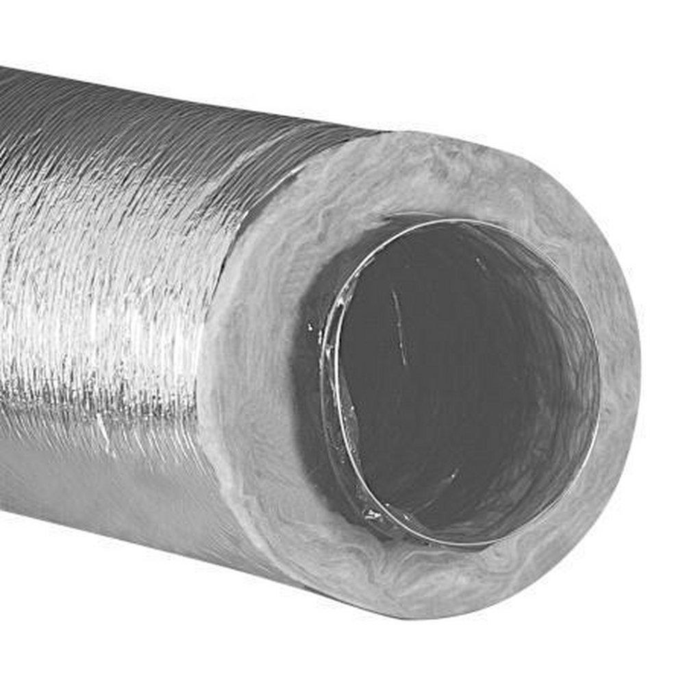8 X 25 Silver Vinyl Flexible R6 Air Duct
