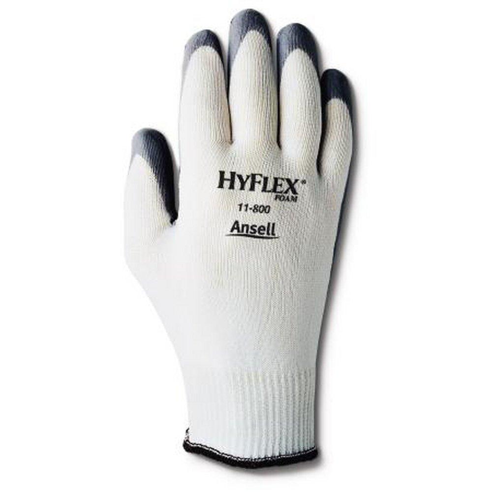 Ansell Occupational Healthcare HyFlex® 11-800 Foam Nitrile and Palm Coated Plastic Reusable Safety Gloves in Grey Size 10