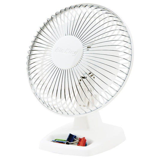 Air King America Inc Hassock & Office 6 in. 2-speed Polypropylene Table Fan in White