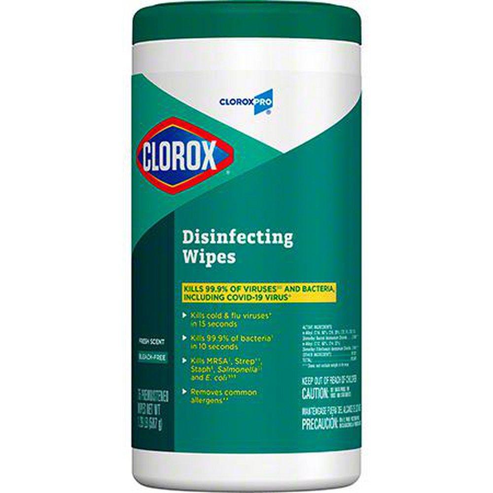 Disinfecting Wipes 7" x 8" in Fresh Scent (75 Wipes/Can, 6/Case)