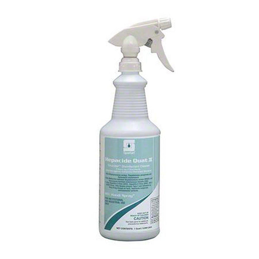Spartan Chemical Hepacide Quat® II 1 qt Mild Scent All Purpose Virucidal Disinfectant RTU Handi Spray® (12 Per Case)