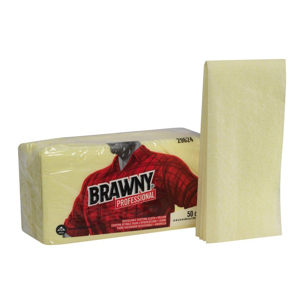 Georgia-Pacific Brawny Industrial® 24 in. Dusting Cloth in Yellow (Case of 200)