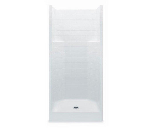 Aquatic Everyday 37-1/4 x 36 x 73-1/4 in. Alcove Shower Unit in White