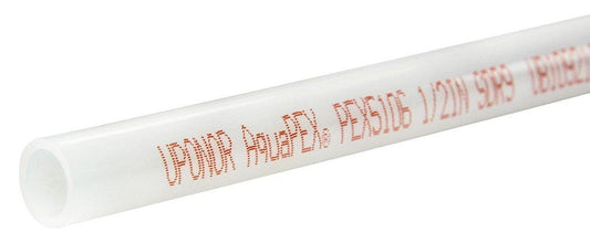 Uponor AquaPEX® 1/2 in. x 20 ft. Straight Plastic Tube in White with Red Print