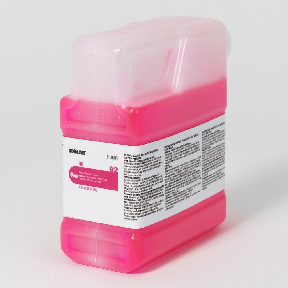 Ecolab QC™ Ultra 1.3 L Ultra Concentrated Neutral Bathroom Cleaner (Case of 2)