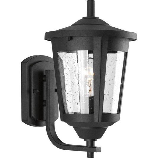 Progress Lighting East Haven 12-3/4 in. 100W 1-Light Wall Lantern in Black