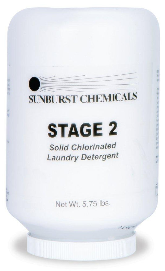 Sunburst Chemicals Stage 2 5-3/4 lb. Solid Chlorinated Laundry Detergent (Case of 2)