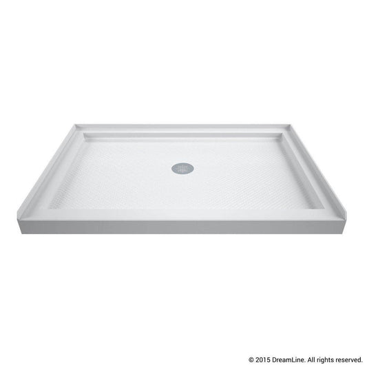 DreamLine SlimLine 48 in. x 36 in. Shower Base with Center Drain in White