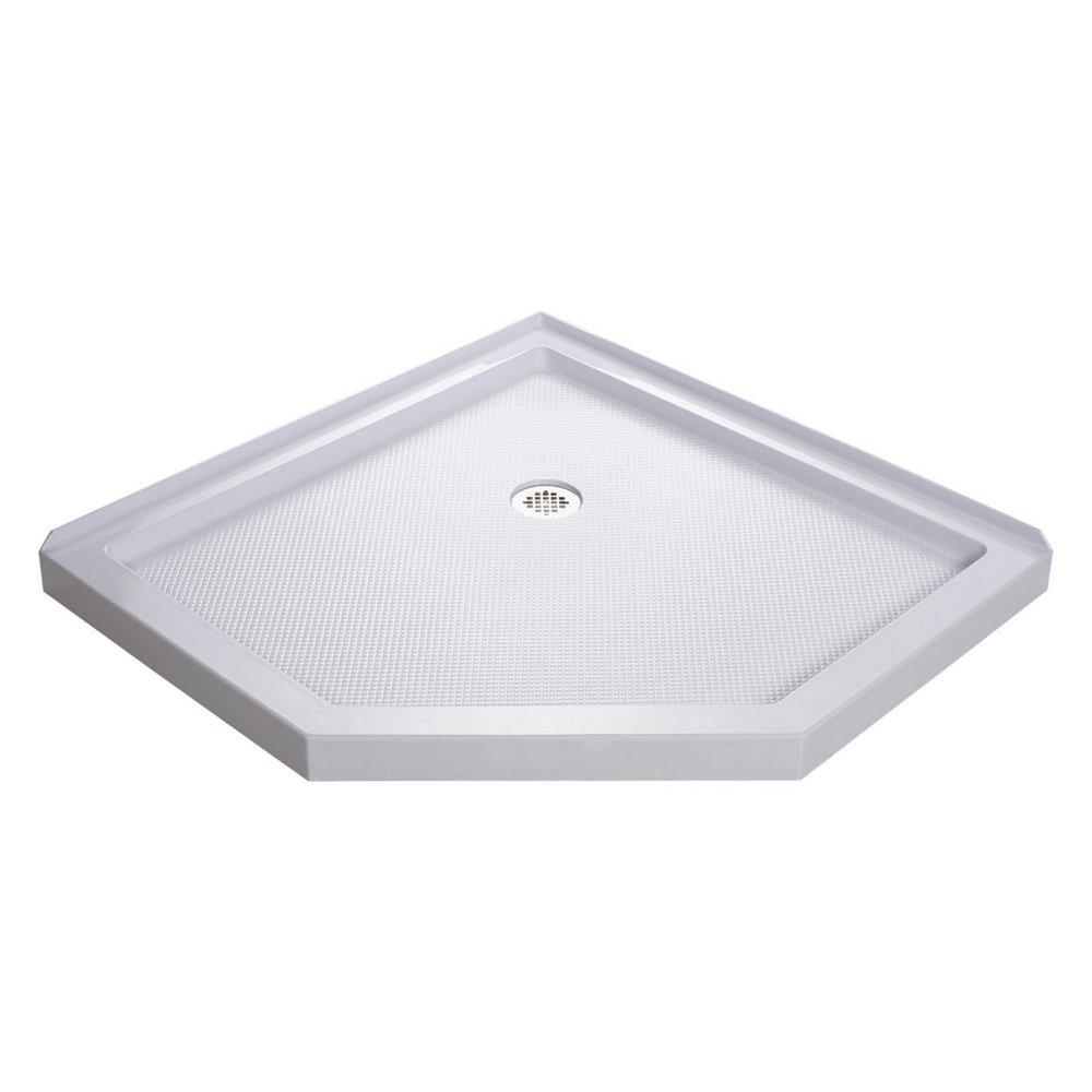 DreamLine SlimLine 36 in. x 36 in. Shower Base with Corner Drain in White