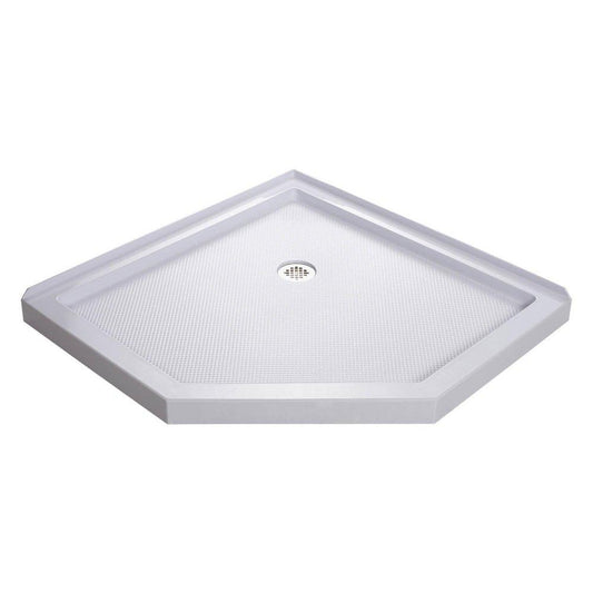 DreamLine SlimLine 36 in. x 36 in. Shower Base with Corner Drain in White