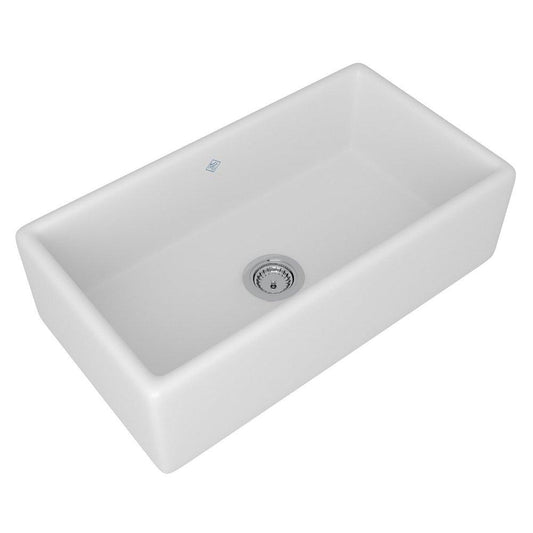 Shaws® Original 33 in. Farmhouse Fireclay Single Bowl Kitchen Sink in White