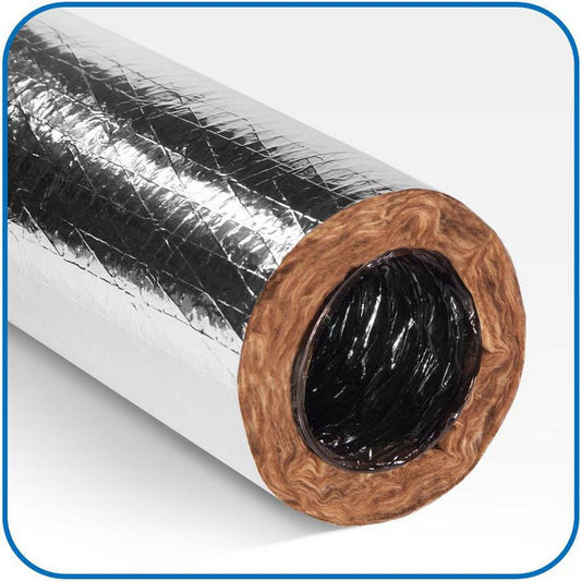 Quietflex Manufacturing HPDFlex™ 8 in. x 25 ft. Silver R6 Flexible Air Duct - Bagged