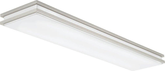 Lithonia Lighting Saturn 64W LED Flushmount Ceiling Fixture in Brushed Nickel