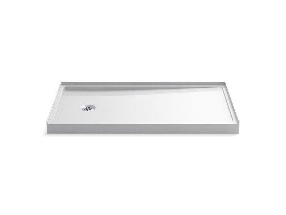 KOHLER Rely® 60 in. x 32 in. Shower Base with Left Drain in White