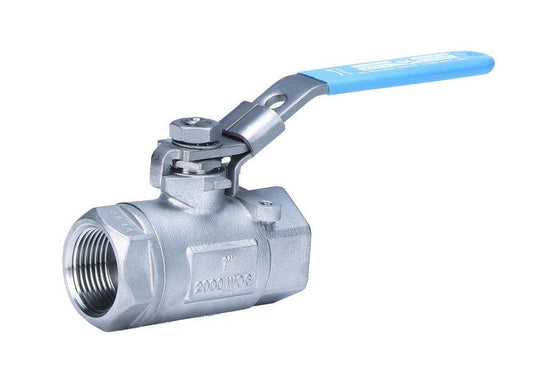 Milwaukee Valve 20 Series 1 in. Stainless Steel Reduced Port FNPT 2000# Ball Valve
