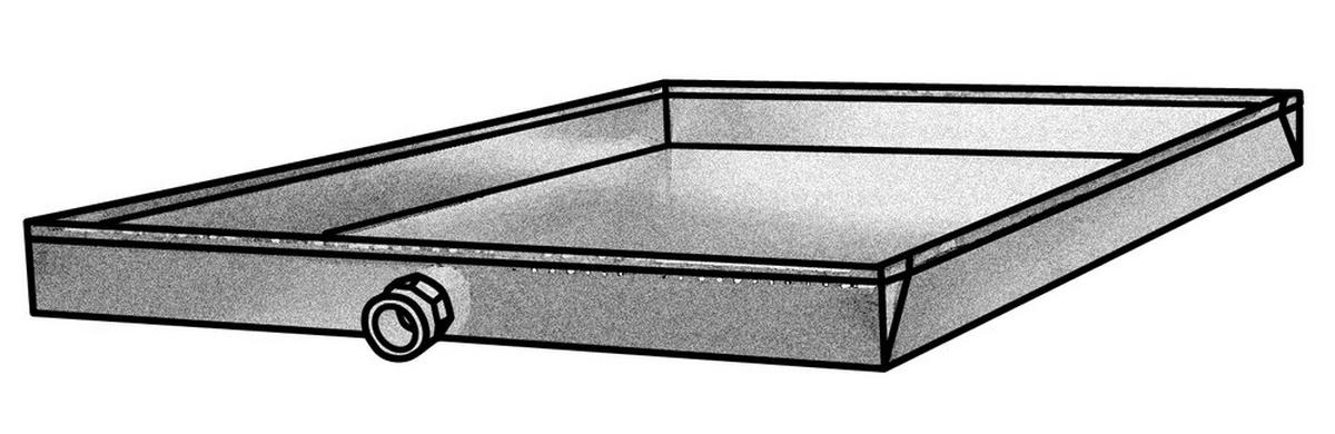 32 in. x 36 in. Steel Condensate Drain Pan
