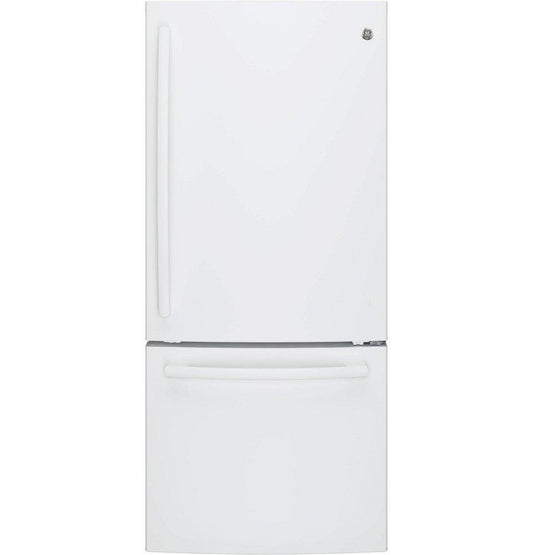 20.9 cu. ft. Bottom Mount Freezer Refrigerator in White