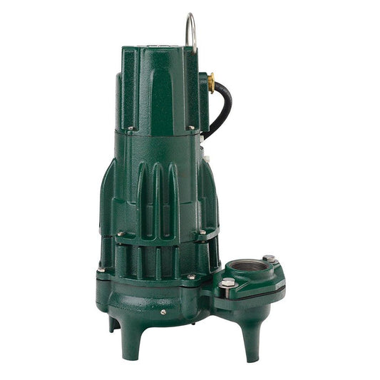2 in. 200/208V 1/2 hp 135 gpm Cast Iron Sewage Pump