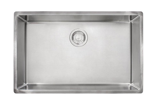 Franke Cube 28-1/2 in. Undermount Stainless Steel Single Bowl Kitchen Sink in Satin Stainless Steel