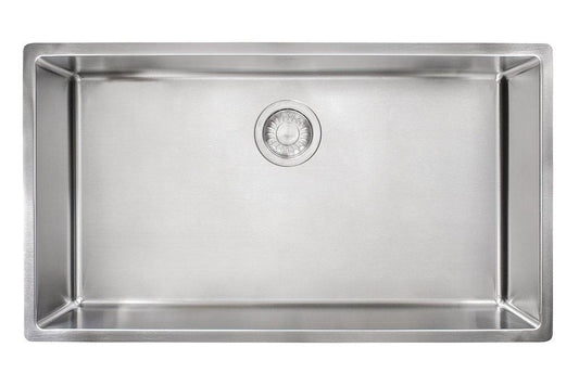 Franke Cube 31-9/16 in. Undermount Stainless Steel Single Bowl Kitchen Sink in Satin