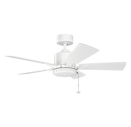 Kichler Lighting Bowen™ 48W 5-Blade Ceiling Fan with 42 in. Blade Span in Matte White