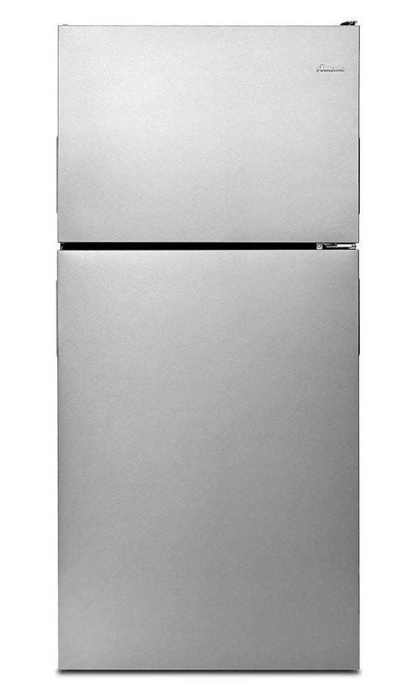 18 cu. ft. Top Mount Freezer Refrigerator in Stainless Steel