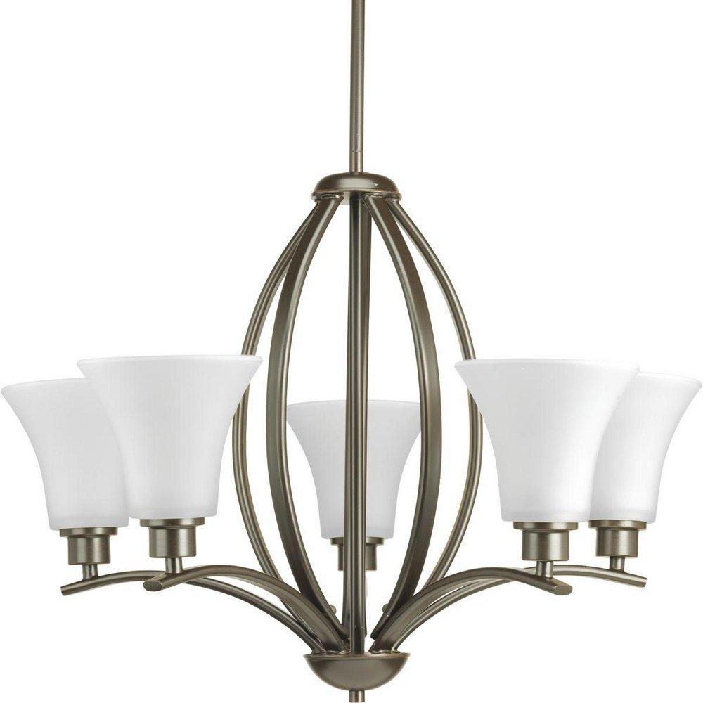 Progress Lighting Joy 18-7/8 in. 5-Light Chandelier in Antique Bronze