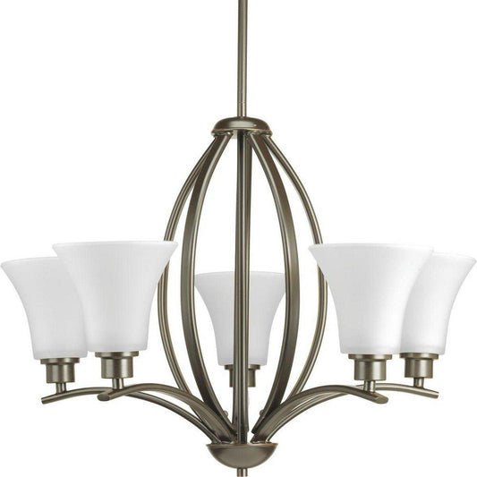 Progress Lighting Joy 18-7/8 in. 5-Light Chandelier in Antique Bronze