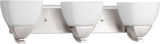 Progress Lighting Appeal 3-Light Medium E-26 Base Incandescent Bathroom Light in Brushed Nickel