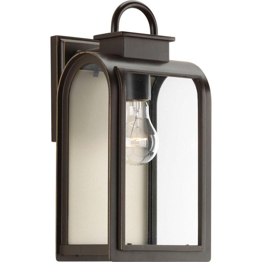 Progress Lighting Refuge 1-Light 100W Small Wall Lantern in Oil Rubbed Bronze