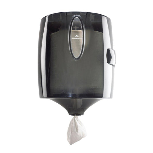 Pull Towel Dispenser in Translucent Smoke