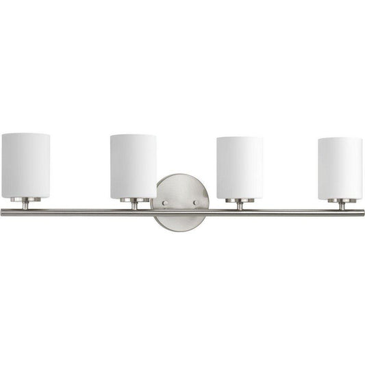 Progress Lighting Replay 4-Light Bath Light in Brushed Nickel