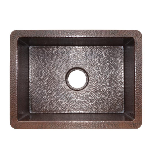Native Trails Cocina 21 21-1/2 in. Undermount Copper Single Bowl Kitchen Sink in Antique Copper