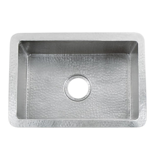 Native Trails Cocina 21 21-1/2 in. Undermount Copper Single Bowl Kitchen Sink in Brushed Nickel