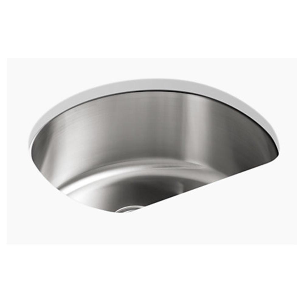Sterling McAllister® 23-5/8 x 21 in. No Hole Stainless Steel Single Bowl Undermount Kitchen Sink in Luster Stainless Steel